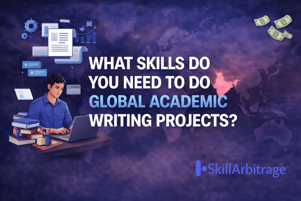Discover the top skills needed for global academic writing projects from literature reviews to grant writing and how much each pays Indian professionals working remotely.