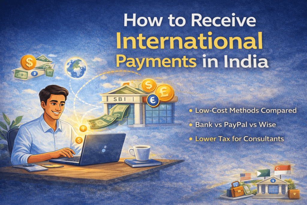 Indian consultant receiving international payments from foreign clients