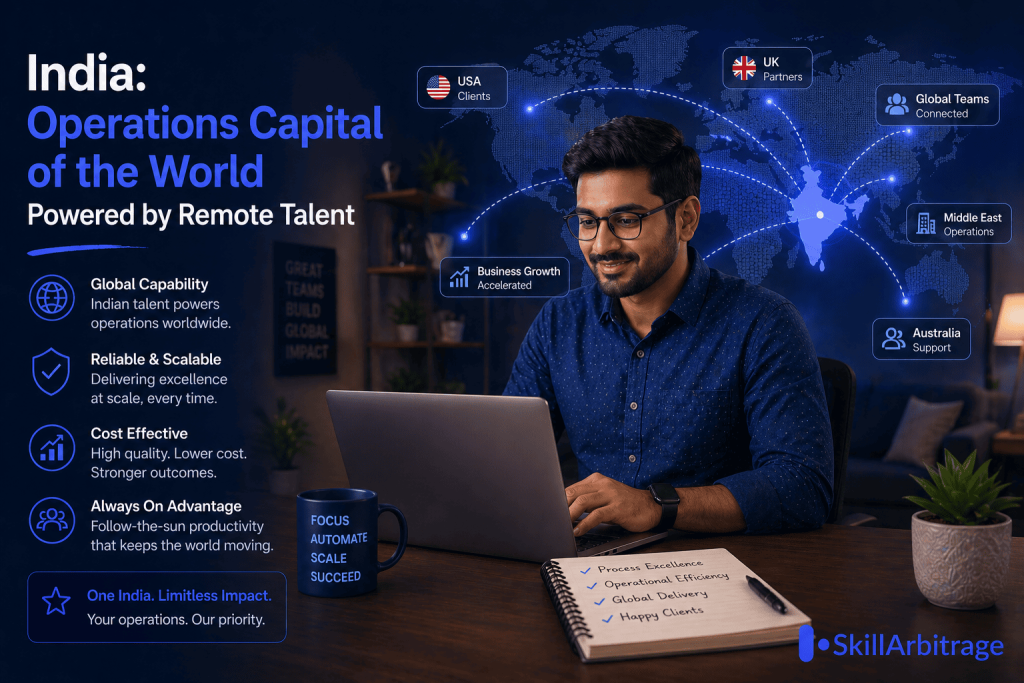 India is becoming the operations capital of the world. Here is why remote ops and support jobs from India are the next big career window for Indian talent.