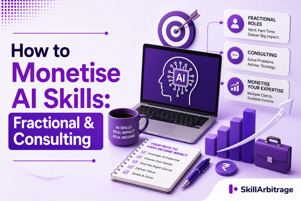 How senior professionals monetise AI skills through fractional roles, consulting, and productised services in 2026: what to offer, what to charge, how to start