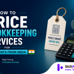 Price bookkeeping services for US clients from India with fixed monthly packages of $300 to $1,500, not $5 hourly rates. Includes rate math, GST and tax rules.
