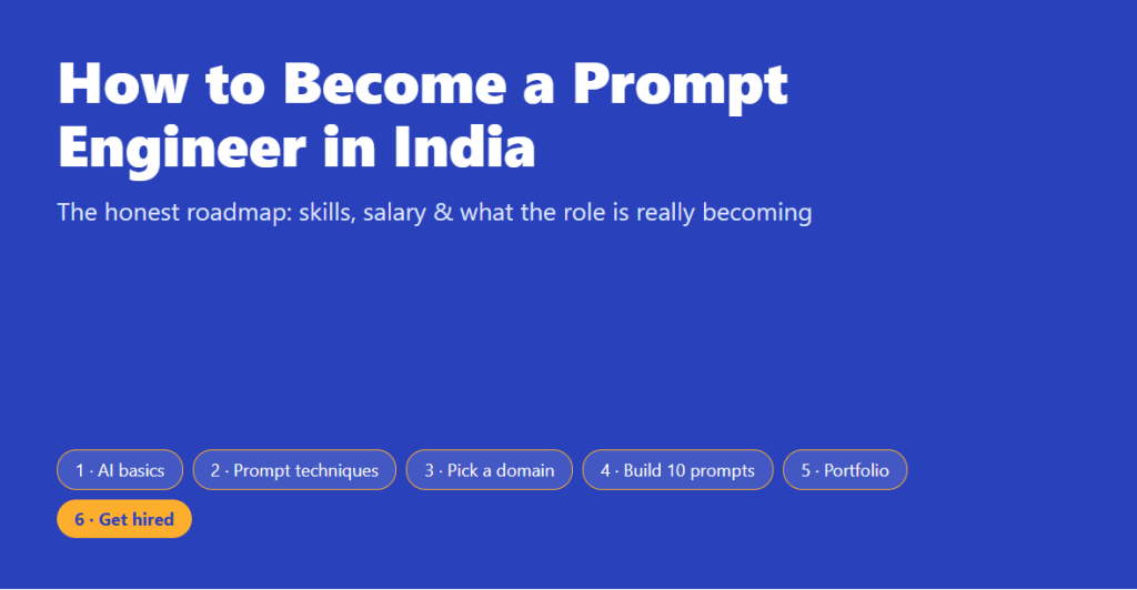 How to Become a Prompt Engineer in India (2026)