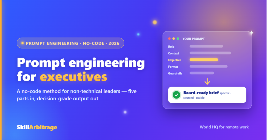 Prompt Engineering for Executives: No-Code Guide